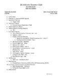 Booster Club Meeting Agenda Template