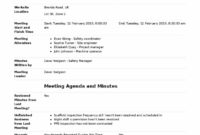 free minuets of meeting  colonarsd7 throughout committee safety committee meeting agenda template excel