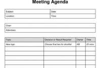 printable formal documents  meeting agenda template agenda template template for meeting agenda and minutes pdf