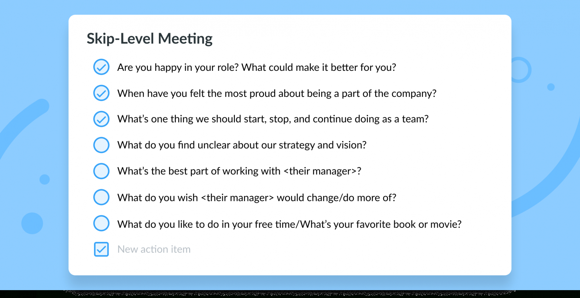 10 Oneonone Meeting Templates For Engaged Teams By Weekly One On One