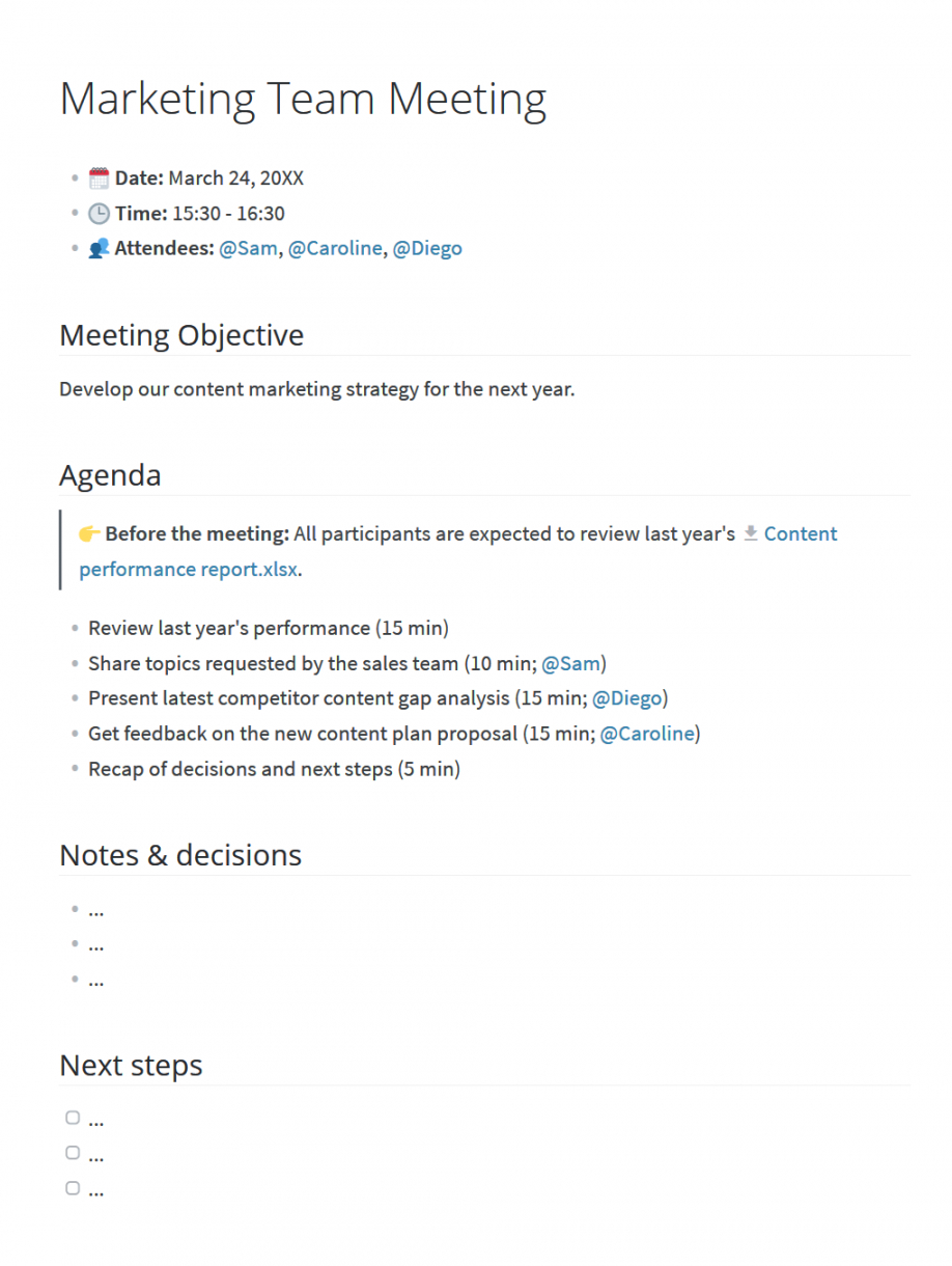 editable how to write a meeting agenda templates &amp; examples project team meeting agenda template word