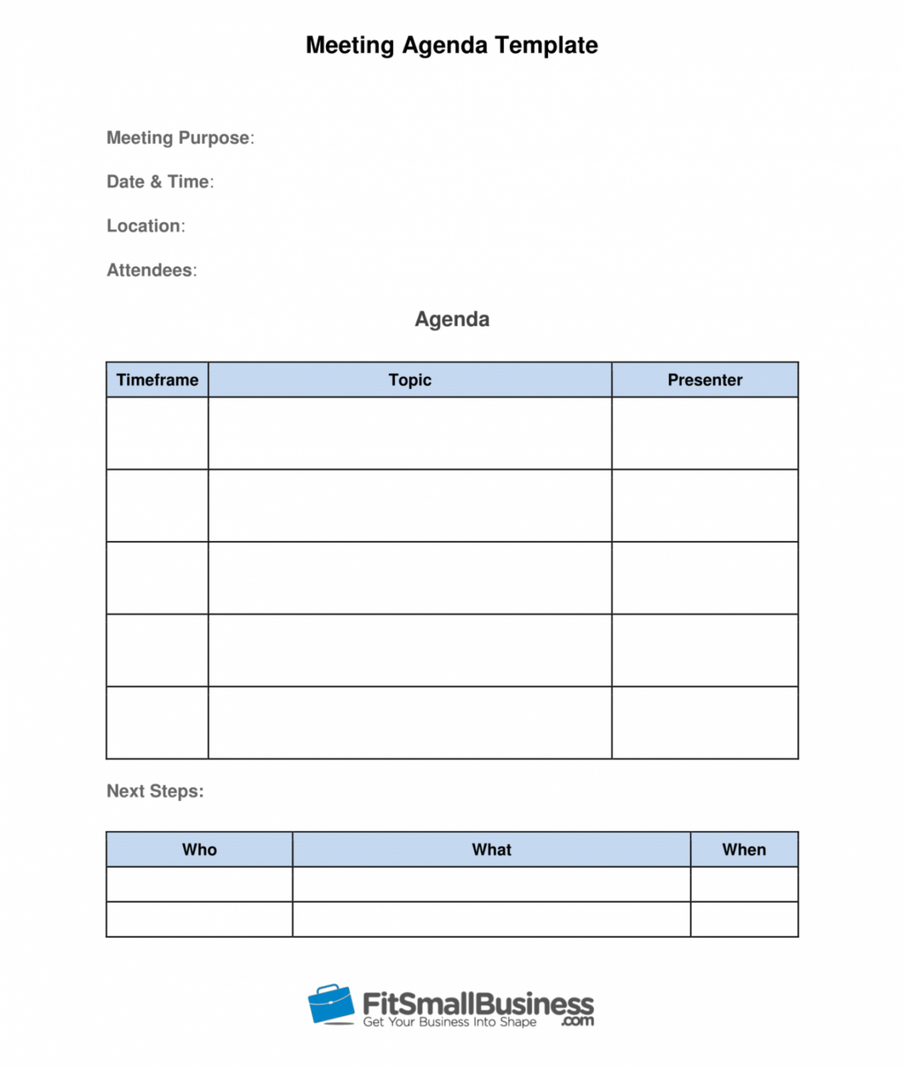 Editable Printable How To Run Effective Meetings In 10 Steps [ Free ...