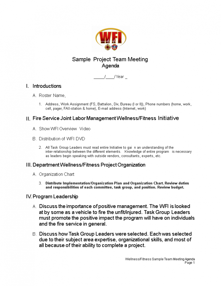 editable project team meeting agenda  how to create a project team project team meeting agenda template word
