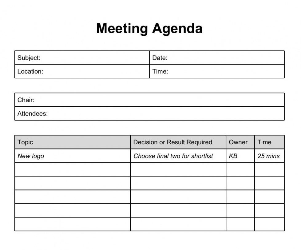 editable spring term project  formal documents  meeting agenda word agenda template free download