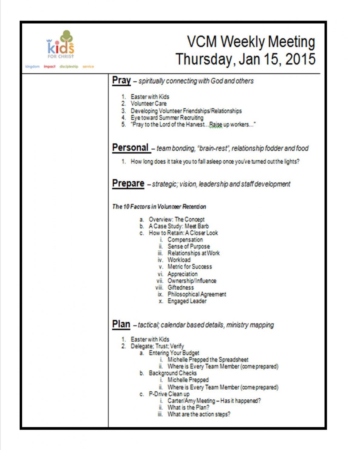 how to create a meeting agenda  kidminscience church staff meeting agenda template doc