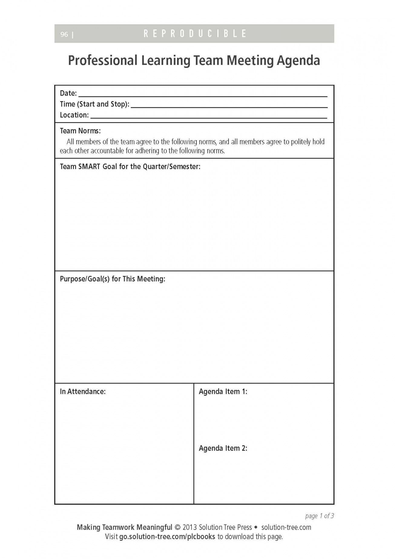 pin by sljh instructional coaches on pd plc  agendas grade level meeting agenda template sample