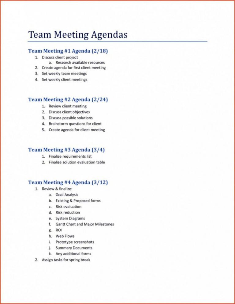 Printable Editable 12 Meeting Agenda Template Word Radaircars Sales