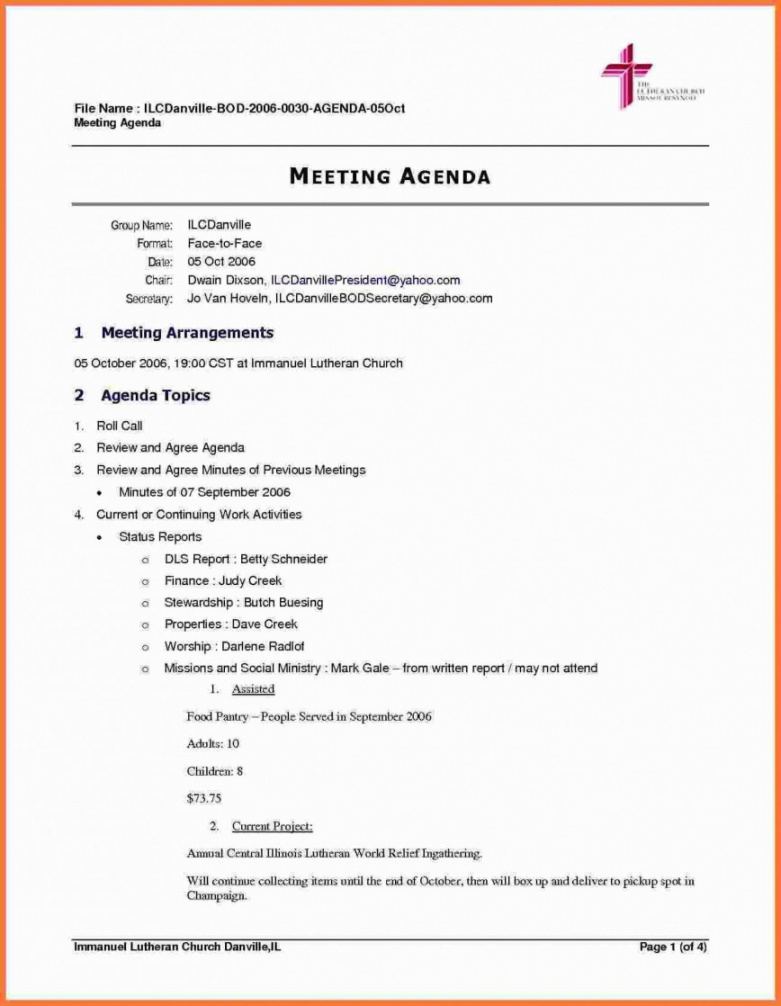 sample meeting agenda template ~ addictionary agenda for a meeting template