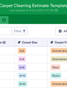 editable carpet cleaning estimate plantilla  jotform tables carpet cleaning estimate template example