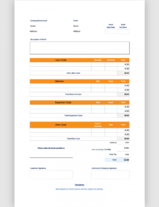 editable free construction estimate template  bigrentz work estimate template pdf