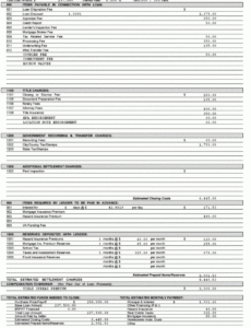 editable word of the week good faith estimate  minnesota first time good faith estimate template excel