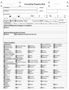 free 10 best printable therapy progress note  printablee occupational therapy progress note template word