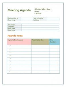 free 46 effective meeting agenda templates templatelab fun fun meeting agenda template word