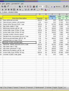 free concrete estimate template free of download free concrete estimate template excel