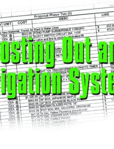 free costing out an irrigation system  irrigation and green irrigation estimate template