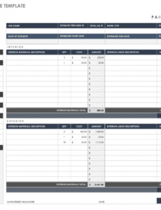 free estimate templates  smartsheet labor estimate template word