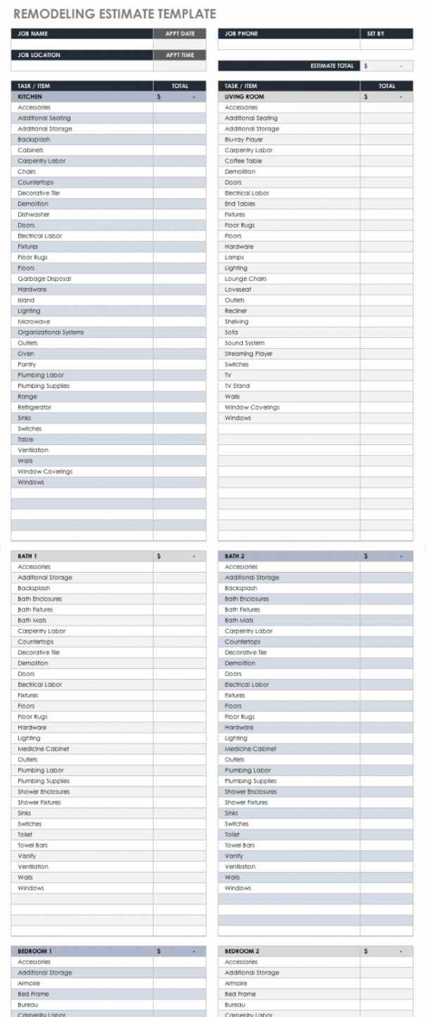 free estimate templates smartsheet plumbing material plumber estimate template sample