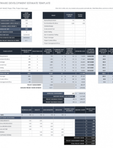 free free estimate templates  smartsheet cost estimate worksheet template word