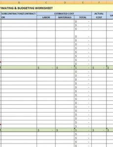 free free estimating software building remodeling  excel budget cost estimate worksheet template excel