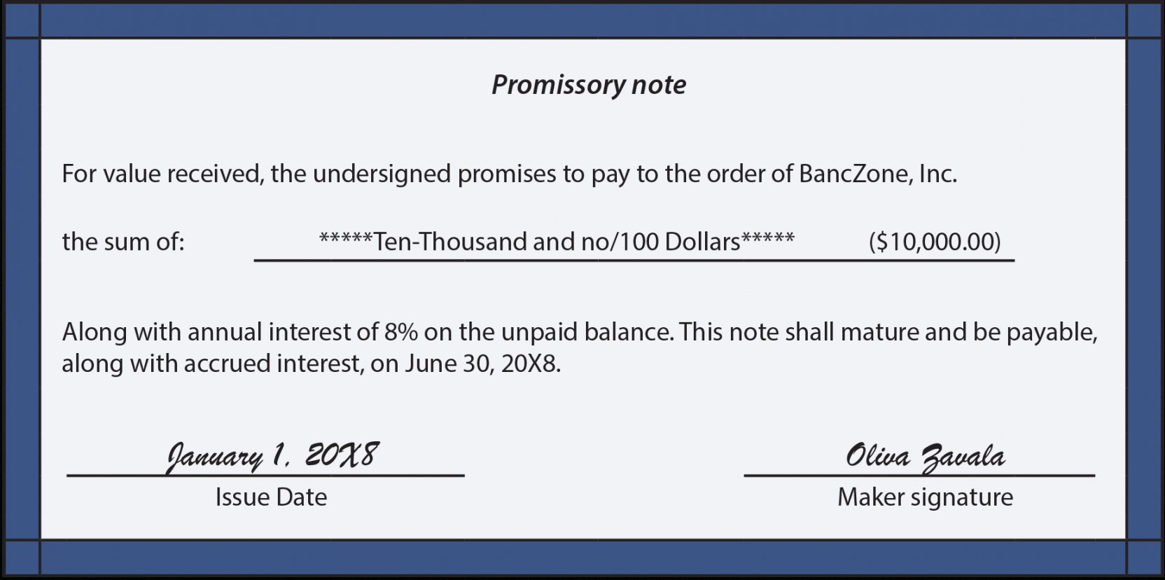 Free Notes Payable Principlesofaccounting Short Term Promissory Note ...