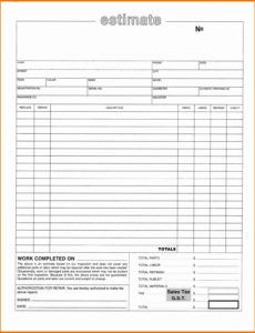 new estimate template free exceltemplate xls xlstemplate body shop estimate form template pdf