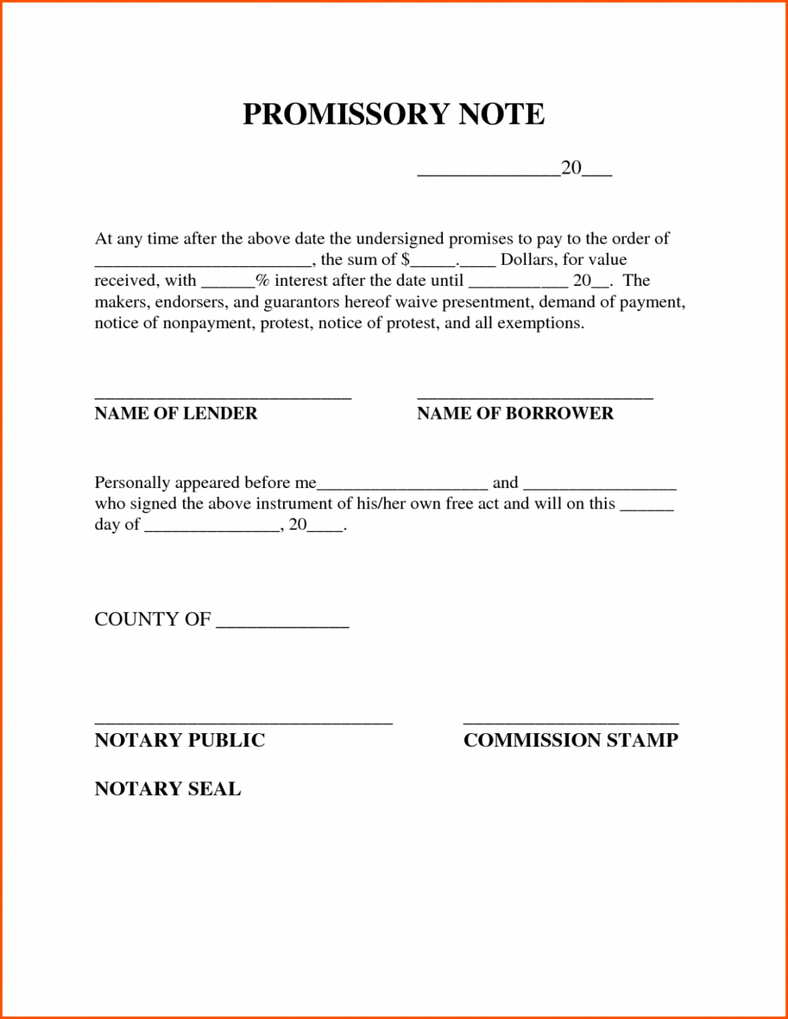 printable 11 sample format promissory note philippines in 2020  notes promissory note template for personal loan example