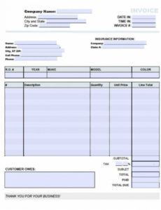 printable 78 customize our free automotive repair invoice template for automotive repair estimate template