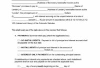 printable colorado unsecured promissory note template  promissory promissory note template colorado pdf