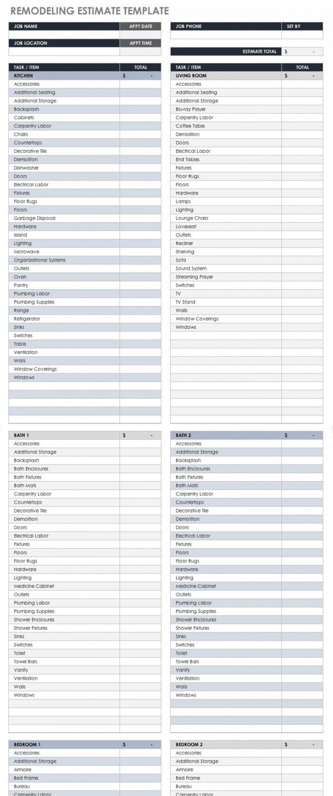 printable construction cost estimate template excel ~ addictionary flooring estimate template word