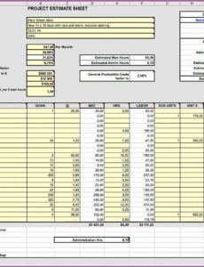 printable construction estimate template excel ~ addictionary siding estimate template