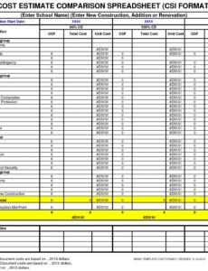 printable masonry estimating spreadsheet  estimate template excel masonry estimate template doc