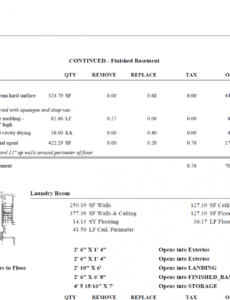 Mold Remediation Estimate Template