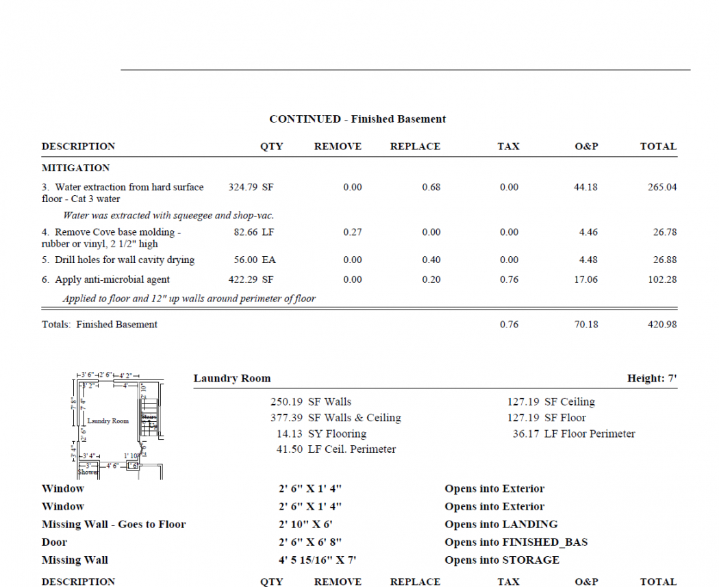 printable restoration estimates restoration estimates  restoration mold remediation estimate template doc