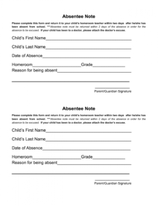 sample 8 best images of printable excuse notes for school  school doctors note for school template pdf