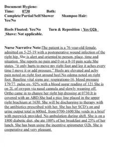 sample example nurse narrative note  nursing notes examples home health nursing note template sample