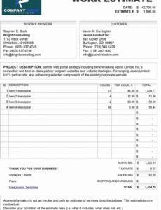 sample free proposal form template best of 44 free estimate home improvement estimate template doc