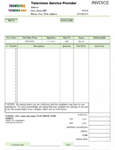 sample free tree service invoice template tree trimming estimate template sample