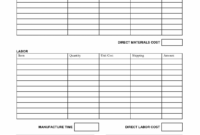sample job estimate free office form template  estimate template labor estimate template