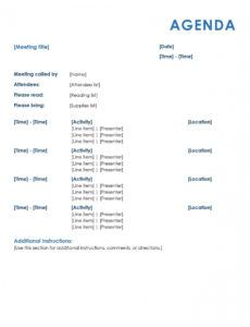 sample off site meeting agenda template offsite agenda template doc