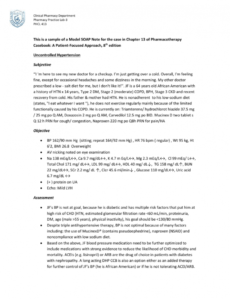 sample soap model htn case diabetic soap note template excel