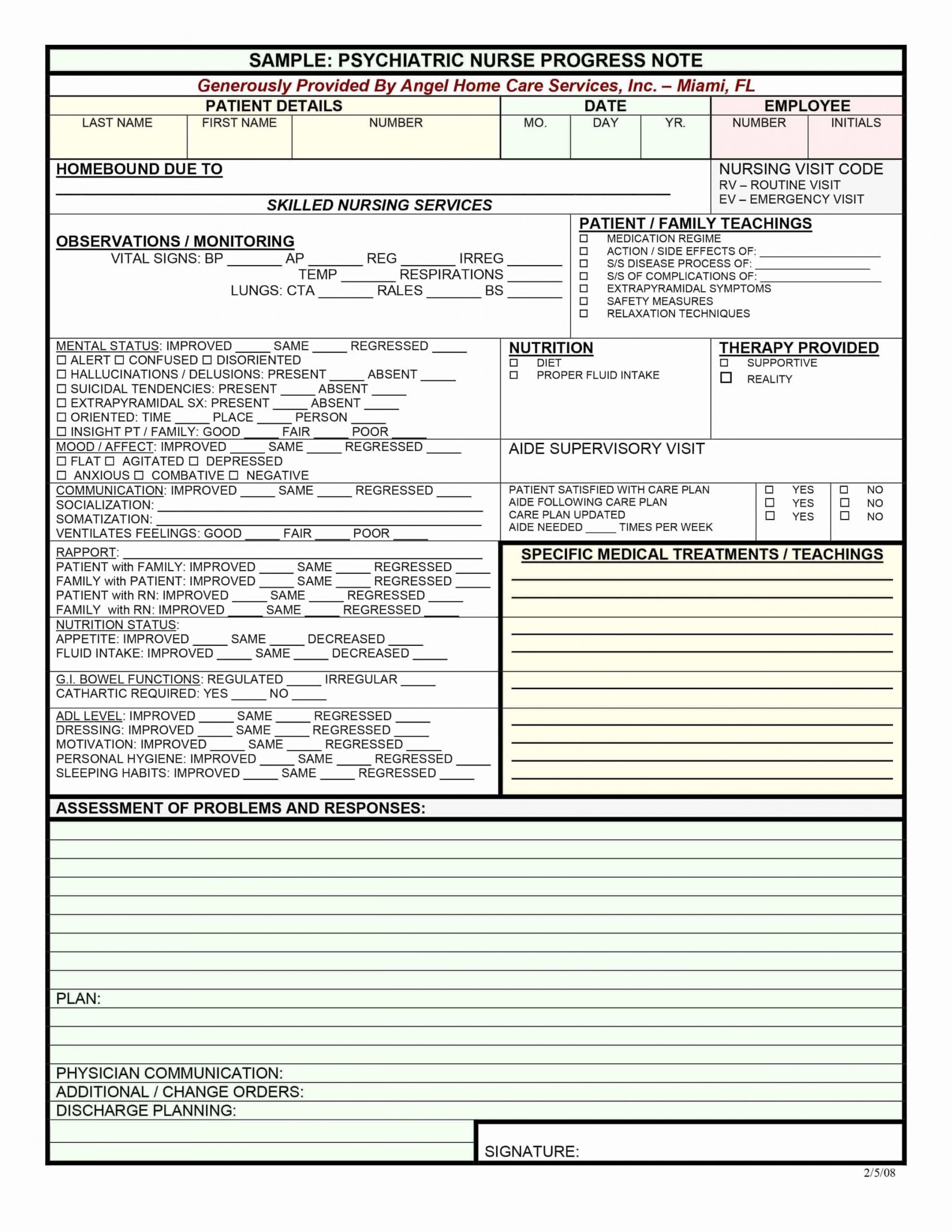 Free 43 Progress Notes Templates Mental Health Psychotherapy Internal