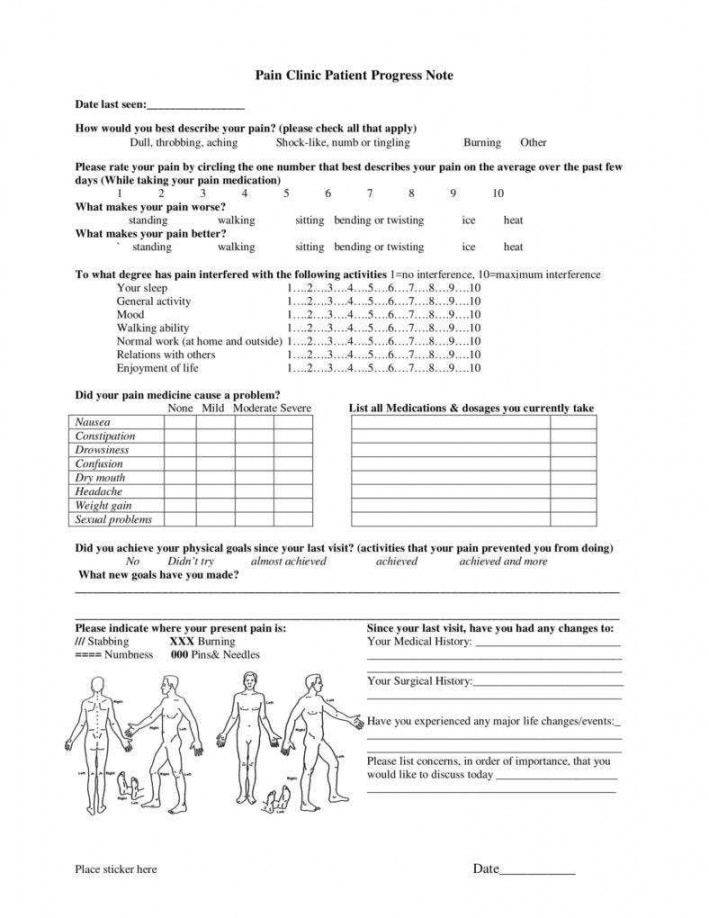 Free 5 Medical Progress Note Templates Pdf Free Premium Internal ...