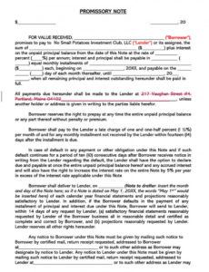 printable 40 free unsecured promissory note templates  forms wordpdf unsecured promissory note template doc