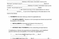 printable free secured promissory note template  word  pdf  eforms promissory note with collateral template doc