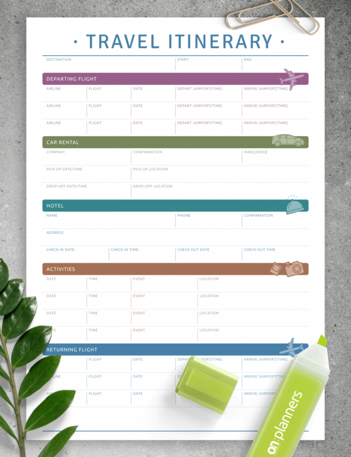 travel-itinerary-template