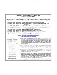 15 committee meeting agenda templates  free sample it steering committee agenda template doc