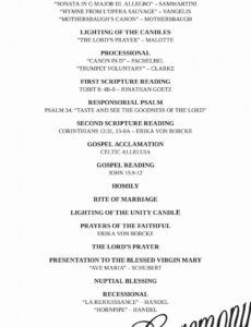 editable wedding reception program template ~ addictionary wedding reception agenda template excel
