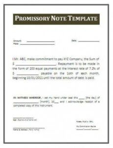 hospital note for work template convertible promissory note template excel
