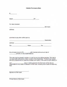 printable blank promissory note form automobile promissory note template doc