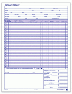 repair estimate computer repair estimate template pdf